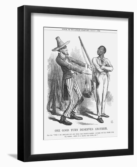 One Good Turn Deserves Another, 1862-John Tenniel-Framed Giclee Print