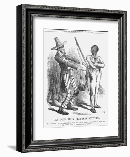 One Good Turn Deserves Another, 1862-John Tenniel-Framed Giclee Print