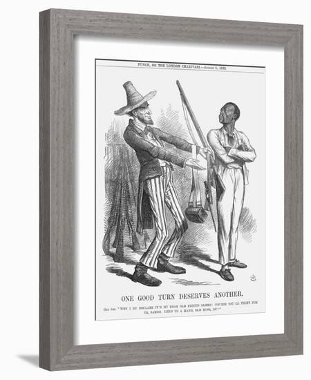 One Good Turn Deserves Another, 1862-John Tenniel-Framed Giclee Print