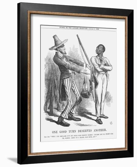 One Good Turn Deserves Another, 1862-John Tenniel-Framed Giclee Print