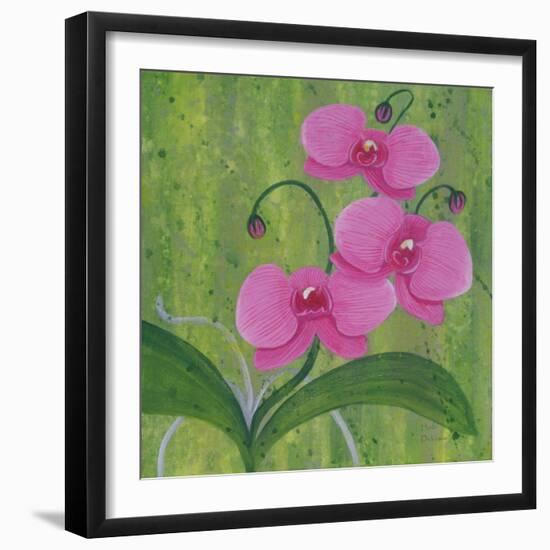 One Heart Orchids II-Herb Dickinson-Framed Photographic Print