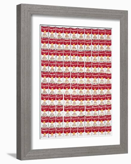 One Hundred Cans, 1962-Andy Warhol-Framed Art Print