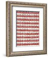 One Hundred Cans, 1962-Andy Warhol-Framed Art Print