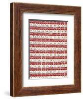 One Hundred Cans, 1962-Andy Warhol-Framed Art Print