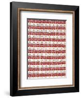 One Hundred Cans, 1962-Andy Warhol-Framed Art Print