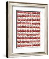 One Hundred Cans, 1962-Andy Warhol-Framed Art Print