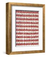 One Hundred Cans, 1962-Andy Warhol-Framed Art Print