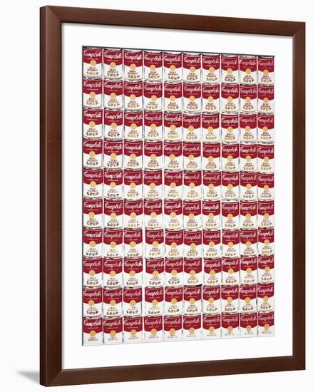 One Hundred Cans, c.1962-Andy Warhol-Framed Giclee Print