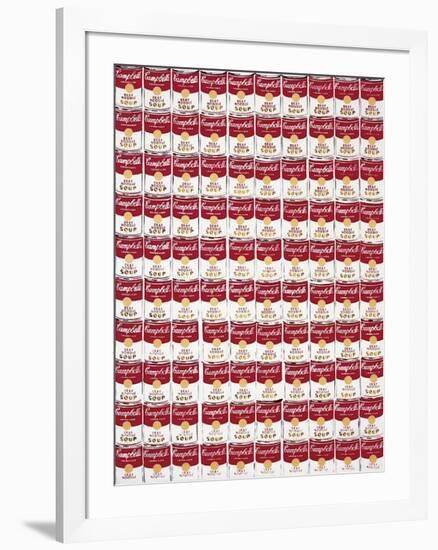 One Hundred Cans, c.1962-Andy Warhol-Framed Giclee Print