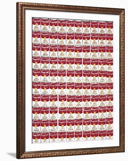 One Hundred Cans, c.1962-Andy Warhol-Framed Giclee Print