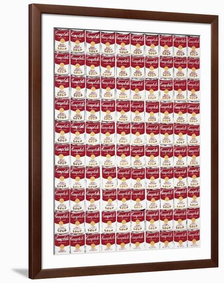 One Hundred Cans, c.1962-Andy Warhol-Framed Giclee Print