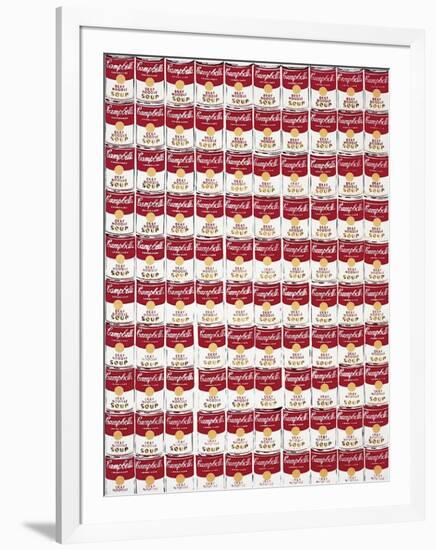 One Hundred Cans, c.1962-Andy Warhol-Framed Giclee Print