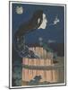 One Hundred Ghost Tales: Sarayashiki, Edo Period, 1831-32 (Colour Woodblock Print)-Katsushika Hokusai-Mounted Giclee Print