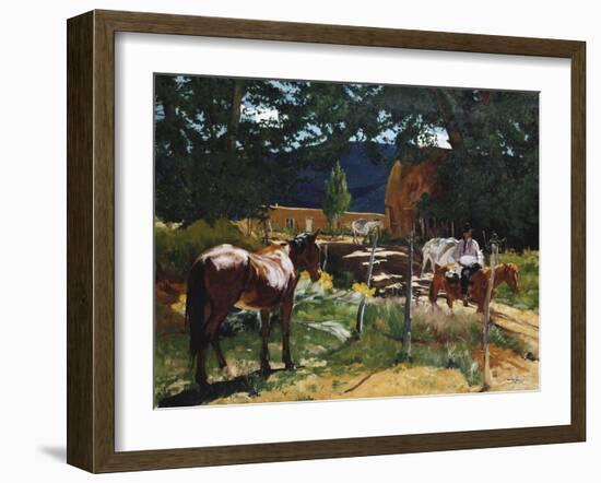 One in the Pasture-Walter Ufer-Framed Giclee Print