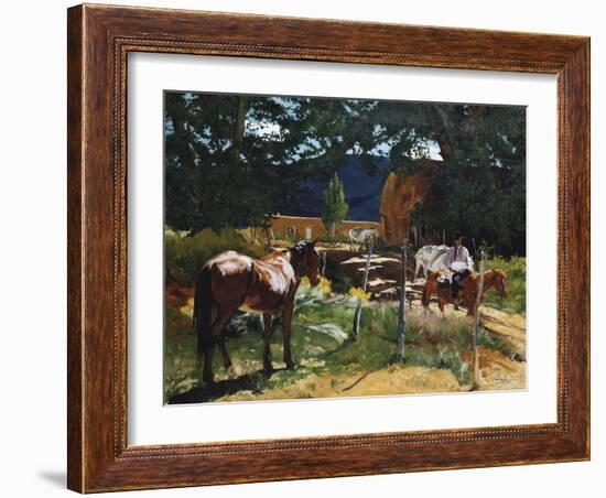 One in the Pasture-Walter Ufer-Framed Giclee Print