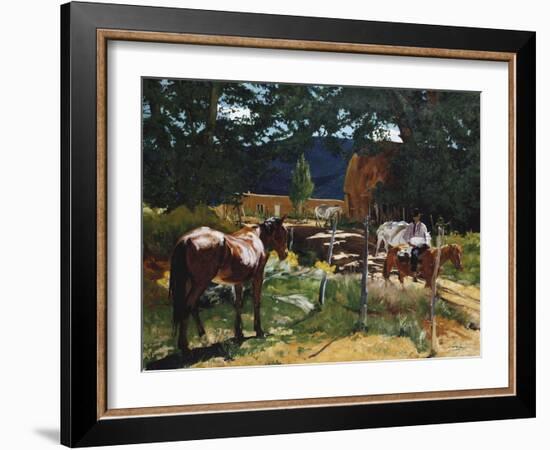 One in the Pasture-Walter Ufer-Framed Giclee Print