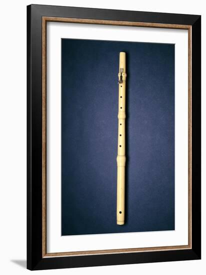 One-Keyed Flute, Made by Naust, Paris, C.1725 (Ivory)-French-Framed Giclee Print