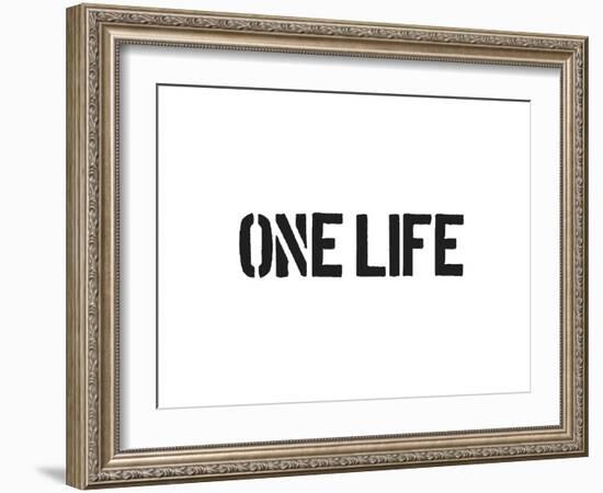 One Life-SM Design-Framed Art Print