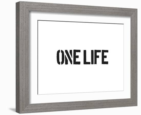 One Life-SM Design-Framed Art Print