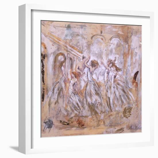 One Man Dancing with Five Women-Marta Gottfried-Framed Giclee Print