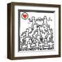 One Man Show (details)-Keith Haring-Framed Art Print
