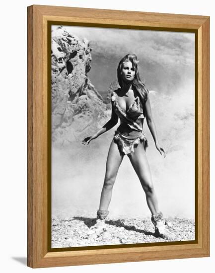 One Million Years B.C., Raquel Welch, 1966-null-Framed Stretched Canvas