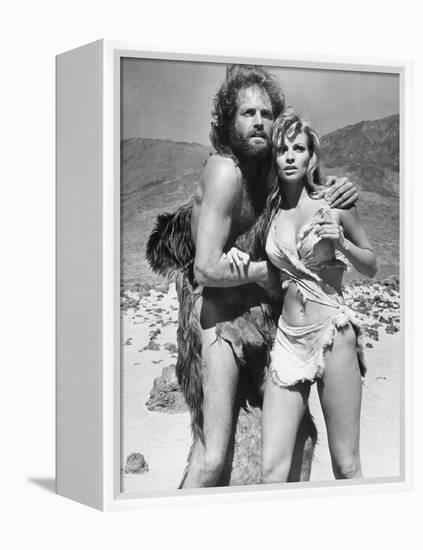 One Million Years BC, L-R, John Richardson, Raquel Welch, 1966-null-Framed Stretched Canvas