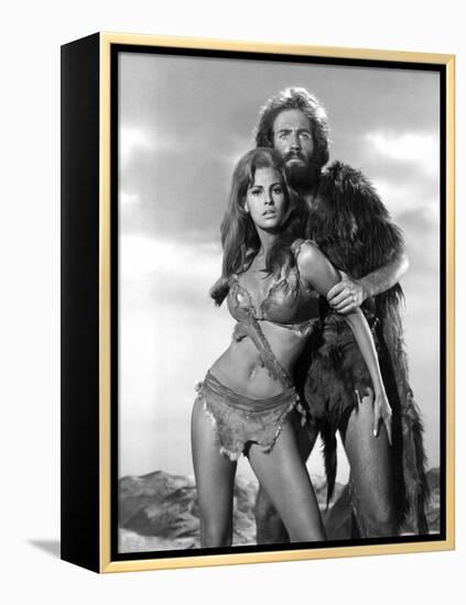 One Million Years BC Raquel Welch, John Richardson, 1966-null-Framed Stretched Canvas