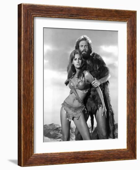 One Million Years BC Raquel Welch, John Richardson, 1966-null-Framed Photo