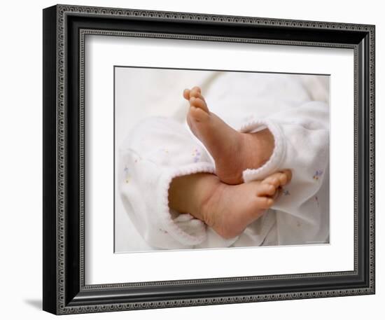 One Month Old Newborn Baby Girl-Amanda Hall-Framed Photographic Print