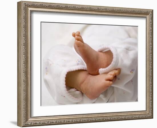 One Month Old Newborn Baby Girl-Amanda Hall-Framed Photographic Print