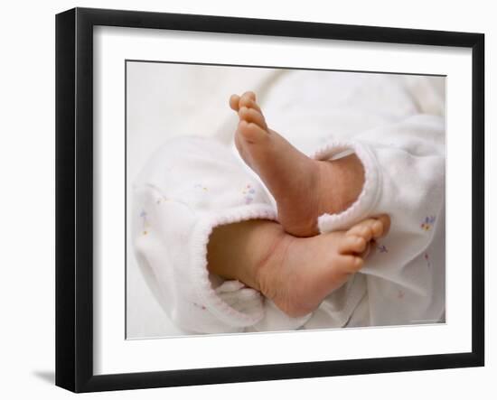 One Month Old Newborn Baby Girl-Amanda Hall-Framed Photographic Print