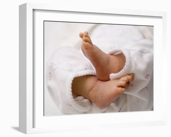 One Month Old Newborn Baby Girl-Amanda Hall-Framed Photographic Print