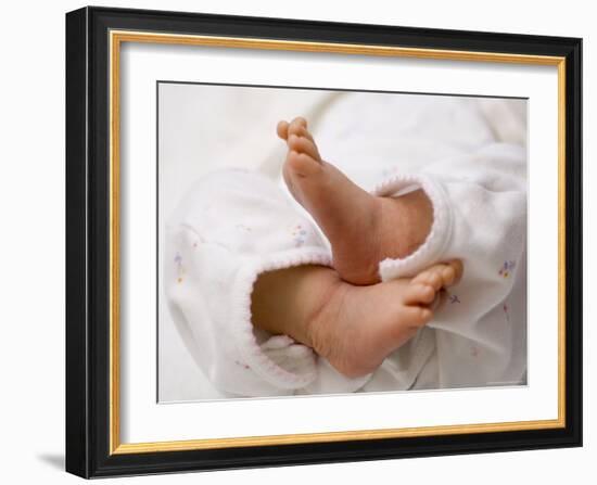 One Month Old Newborn Baby Girl-Amanda Hall-Framed Photographic Print