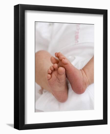 One Month Old Newborn Baby Girl-Amanda Hall-Framed Photographic Print