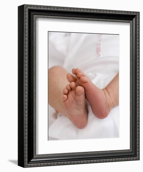 One Month Old Newborn Baby Girl-Amanda Hall-Framed Photographic Print