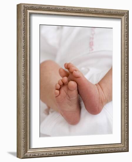 One Month Old Newborn Baby Girl-Amanda Hall-Framed Photographic Print