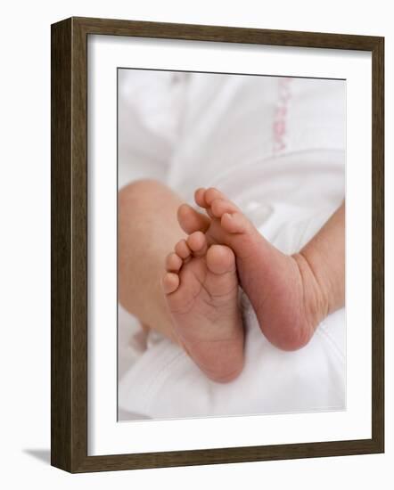 One Month Old Newborn Baby Girl-Amanda Hall-Framed Photographic Print