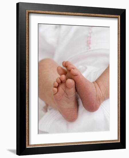 One Month Old Newborn Baby Girl-Amanda Hall-Framed Photographic Print