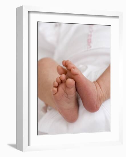 One Month Old Newborn Baby Girl-Amanda Hall-Framed Photographic Print