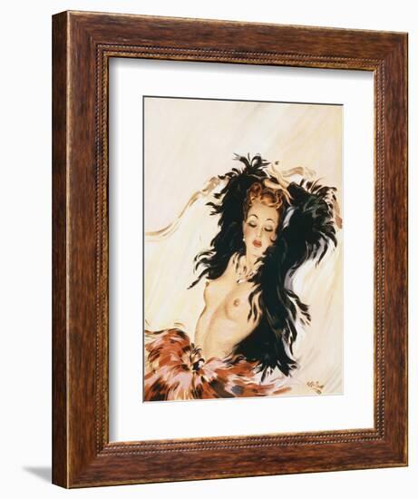 One Must Get Some Sleep Sometime-David Wright-Framed Art Print