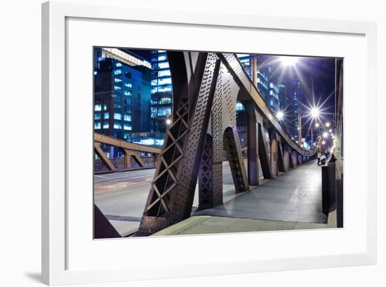 One of Bridge in Downtown of Chicago-TEA-Framed Photographic Print