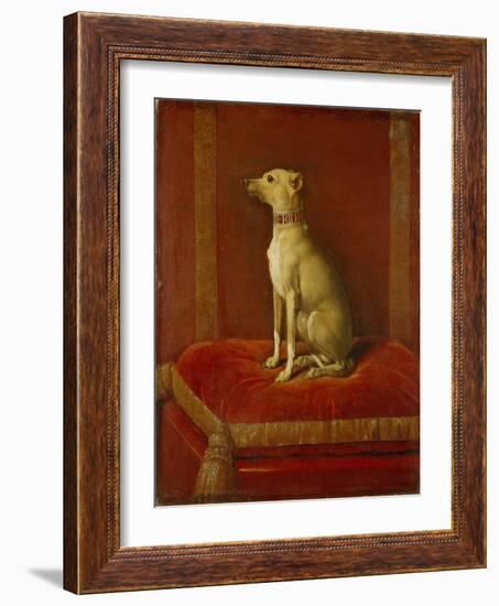 One of Frederick Ii's Italian Greyhounds-German School-Framed Giclee Print