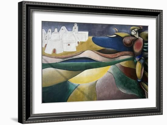 One of Hundreds of Murals in Orgosolo, Sardinia, Italy-null-Framed Giclee Print