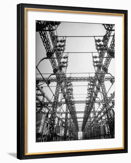 One of Los Angeles Three Big Power Distributing Stations, Station "E", in San Fernando Valley-Loomis Dean-Framed Photographic Print