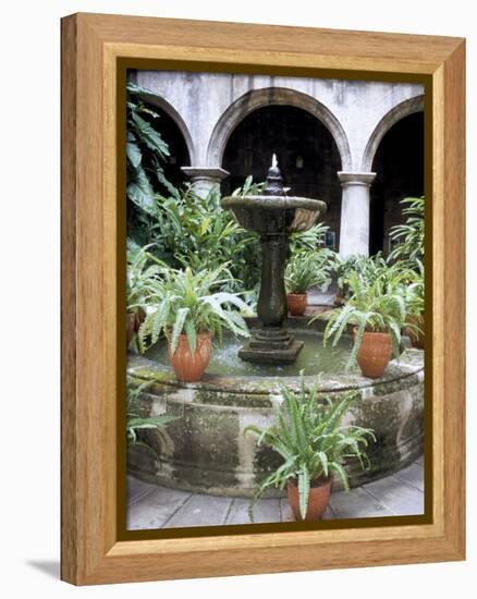 One of Many Lovely Garden Courtyards in Old Havana, Havana, Cuba, West Indies, Central America-R H Productions-Framed Premier Image Canvas