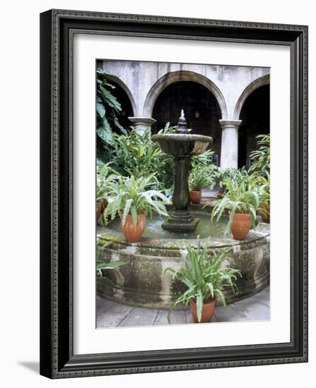 One of Many Lovely Garden Courtyards in Old Havana, Havana, Cuba, West Indies, Central America-R H Productions-Framed Photographic Print