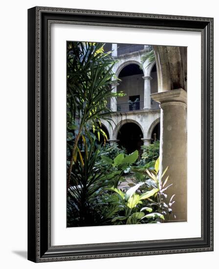 One of Many Lovely Garden Courtyards in Old Havana, Havana, Cuba, West Indies, Central America-R H Productions-Framed Photographic Print