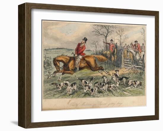 One of Multum in Parvos Going Days, 1865-John Leech-Framed Giclee Print