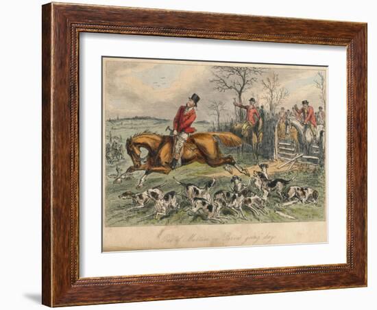 One of Multum in Parvos Going Days, 1865-John Leech-Framed Giclee Print